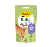 GimCat Rouleaux au Canard - La collation pour Plus de Plaisir et de Plaisir avec des ingrédients de qualité supérieure - 1 Sachet (1 x 40 g)