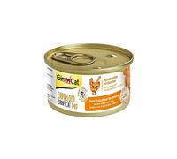 GimCat ShinyCat Duo Poulet aux carottes - Aliment pour chats à base de filet juteux sans sucre ajouté pour chats adultes - 24 boîtes (24 à 70 g)