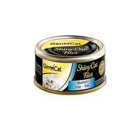 GimCat ShinyCat Filet Thon - Aliment pour chats à base de filet juteux sans sucre ajouté pour chats adultes - 24 boîtes (24 à 70 g)