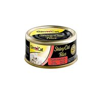 GimCat ShinyCat Filet Thon au saumon - Aliment pour chats à base de filet juteux sans sucre ajouté pour chats adultes - 24 boîtes (24 à 70 g)