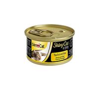 GimCat ShinyCat in Jelly Thon au fromage - Nourriture humide pour chats au poisson et à la taurine - 24 boîtes (24 à 70 g)