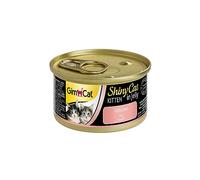GimCat ShinyCat Kitten in Jelly Poulet - Nourriture humide pour jeunes chats à la viande et taurine - 24 boîtes (24 à 70 g)