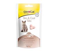 GimCat Skin & Coat Tabs - Snack fonctionnel pour chats, favorise un pelage et une peau en bonne santé - Lot de 8 (8 à 40 g)