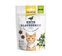 GimCat Soft Snacks Canard aux myrtilles - Friandise pour chats tendre et riche en protéines sans sucre ajouté - 1 sachet (1 à 60 g)