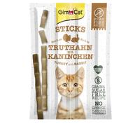 GIMCAT Sticks Turkej&Rabbit - bâtonnets de dinde et lapin - 4 pièces
