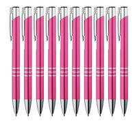 GIMEI® Metall Kugelschreiber 20 Stück | Premium Kugelschreiber Set Hochwertig, Kulli für einfaches & weiches Schreiben | Blauschreibender Kugelschreiber Pink als optischer Hingucker
