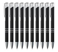 GIMEI® Metall Kugelschreiber 50 Stück | Premium Kugelschreiber Set Hochwertig, Kulli für einfaches & weiches Schreiben | Blauschreibender Kugelschreiber schwarz als optischer Hingucker