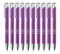 GIMEI® Metall Kugelschreiber 50 Stück | Premium Kugelschreiber Set Hochwertig, Kulli für einfaches & weiches Schreiben | Blauschreibender Kugelschreiber Lila als optischer Hingucker