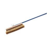 GIMETAL AC-SP2 brosse pour four à pizza balai pour four à pizza balayette pour four à bois Brosse De 27 x 6,5 x 11 cm Manche De 150 cm