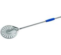 Gimetal Pelle à Pizza perforée tête INOX diam.20cm Manche Long 180cm