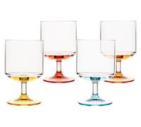Gimex - Colour Line - Verre à vin - Rainbow - 285 ml - 4 Pièces