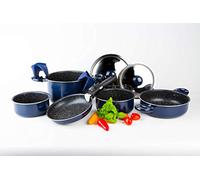 Gimex - Ensemble batterie de cuisine - Induction - 8 Pièces - Bleu
