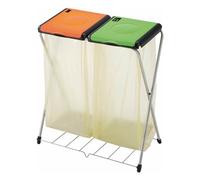 Gimi Nature Plus 2 Rectangulaire Résine, Acier Vert, Orange