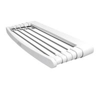 Gimi Corde à linge rétractable Telepack 70 (153791) – Mural aluminium blanc 5 m