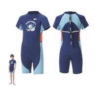 Gimilife Combinaison Néoprène Enfant - Combinaison Plongée Enfant pour Mer, Surf et Natation | Combinaison Isotherme 2mm Garçon Fille, Modèle Intégrale ou Court pour Leçons de Plongée et Surf
