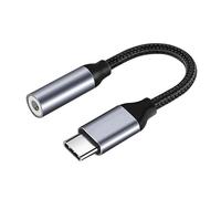 GIMIRO Câble auxiliaire 3,5 mm Adaptateur USB Type C Phone Stéréo Câble Jack Audio - Nylon Tressé Câble AUX pour Voiture, Casque, Téléphone, Smartphone