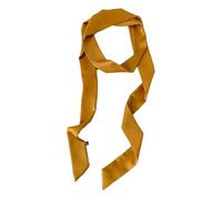 GIMIRO Ceinture en satin pour femme 5 cm x 195 cm Ruban imitation soie longue écharpe robe ceinture chapeau accessoire (Yellow)