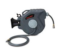 Gimisgu Enrouleur automatique pour tuyau à air comprimé - 20 m - Raccord 1/4" - Enrouleur de tuyau mural inclinable à 180°