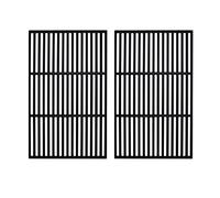 Gimisgu Lot de 2 Grilles Rectangulaires en Fonte Émaillée pour Barbecue à Gaz et Charbon de Bois