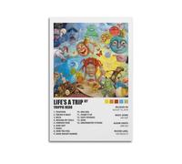 gimmygo Life's A Trip by Trippie Redd Poster mural sur toile esthétique vintage pour salon, chambre à coucher, 20 x 30 cm, style 5 sans cadre