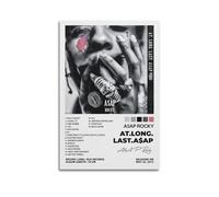 gimmygo Poster Asap Rocky-at Long Last Asap - Impression sur toile - Esthétique - Peinture décorative vintage pour salon, chambre à coucher - 30 x 45 cm - Style sans cadre