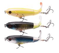 GIMOCOOL Leurre Whopper Plopper, Whopper Plopper Leurre De Pêche pour Basse - Topwater Popper Bass Fishing Leurres Appâts flottants pour la nage Truite Brochet Saumon Spinner Baits
