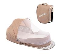 GIMOCOOL Lit de Voyage pour bébé | Lit Bébé Portable avec Moustiquaire et auvent | Pare-Chocs de Lit de Bébé de Voyage Pliable | Lit bébé Portable Sac à Langer Lit bébé pour Nouveau-nés âgés