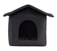 GIMOCOOL Maison de Chat extérieure, Maison de Chien isolée, Maison de Chat extérieure, Maison pour Animaux de Compagnie extérieure Chaude et imperméable, Maison de Chat Chaude Pliable pour Chats