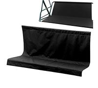 GIMOCOOL Toit Rechange Balancelle Jardin,Housse Chaise Jardin Couvre-siège Swing,Universel Toile Rechange Balancelle Jardin Exterieur,Imperméable Protection UV,2 et 3 Places 138x50x50cm Noir
