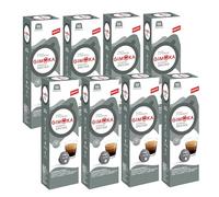 Gimoka, Capsules de café Espresso Deciso, Intensité 10/10, 80 capsules Compatibles avec les machines à café de la marque Caffitaly et Tchibo Cafissimo, 8 boîtes de 10