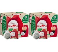 Gimoka - Compatible Pour Easy Serving Espresso - Dosettes Ese 44-50 Dosettes - Goût GRAN BAR INTENSO - Intensité 12 - En Papier Compostable (Lot de 2)