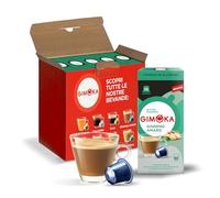 Gimoka Goût CAFÉ AU GINSENG AMER - 50 Capsules Aluminium - Compatibles avec les machines à café à usage domestique Nespresso* - Produit en Italie (lot de 5 x 10)
