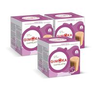 Gimoka Goût CAFÈ AU LAT - 48 Capsules - Compatibles avec les machines à café de la marque Nescafé* Dolce Gusto* - Produit en Italie (lot de 3 x 16)