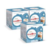 Gimoka Goût CAPPUCCINO - 48 Capsules (24 portions) - Compatibles avec les machines à café de la marque Nescafé* Dolce Gusto* - Produit en Italie (lot de 3 x 16)