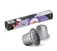 Gimoka Goût CHOCOLAT - 100 Capsules Aluminium - Compatibles avec les machines à café à usage domestique Nespresso* - Produit en Italie (lot de 10 x 10)