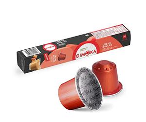 Gimoka Goût CREME BRULÈE - 100 Capsules Aluminium - Compatibles avec les machines à café à usage domestique Nespresso* - Produit en Italie (lot de 10 x 10)