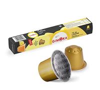 Gimoka Goût THÉ AU CITRON - 100 Capsules Aluminium - Compatibles avec les machines à café à usage domestique Nespresso* - Produit en Italie (lot de 10 x 10)