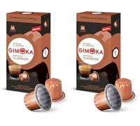 Gimoka Mélange Espresso Classico intensité 12/13-100 Capsules Aluminium - Compatibles avec les machines à café à usage domestique Nespresso* - Produit en Italie (lot de 20 x 10)