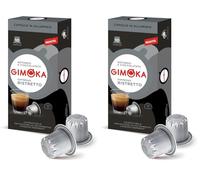Gimoka Mélange Espresso Ristretto intensité 11/13-100 Capsules Aluminium - Compatibles avec les machines à café à usage domestique Nespresso* - Produit en Italie (lot de 20 x 10)