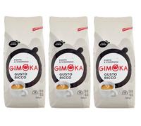 Gimoka Ricco Caffè Lot de 3 cafetière en grani Mélange de grains de café torréfiés 1 kg