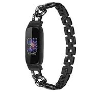 Gimuk Bracelet compatible avec Fitbit Inspire 3 - Bracelet de rechange en acier inoxydable avec strass - Pour traqueur d'activité Fitbit Inspire 3 - Taille S et L, Small/Large, Métal, Diamant