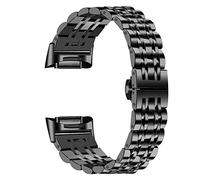 Gimuk Bracelets compatibles avec Fitbit Charge 6/5, bracelet de montre de remplacement en acier inoxydable pour hommes et femmes, 5.5"- 8.5", Métal, Pas de pierre précieuse