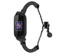 Gimuk Bracelets compatibles avec Fitbit Inspire 2, bracelet de rechange réglable en acier inoxydable pour femme pour Fitbit Inspire 2/Inspire/Inspire HR/Ace 2, S et L, 5.5"-8.1", Métal, Pas de pierre