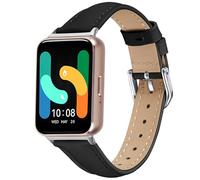 Gimuk Bracelets compatibles avec Samsung Galaxy Fit3 - Bracelet fin en cuir véritable - Bracelet de rechange réglable pour Galaxy Fit 3 SM-R390, taille unique, Cuir, Pas de gemme