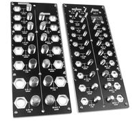 GIMYUAN Vérificateur de filetage, vérificateur de taille de filetage d'écrou et de boulon 38, jauge d'identification de vis avec norme et métrique (Noir)