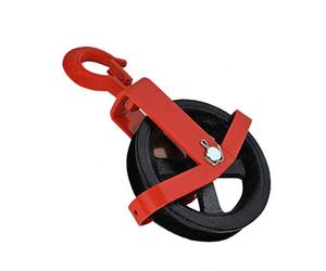 Gin de roue 180 mm avec un crochet Échafaudage Bloc de poulie de levage Grue