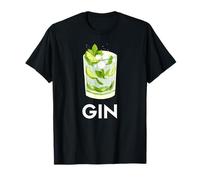 Gin Lovers Collecteurs de Boissons Gin Tonic T-Shirt
