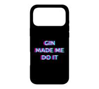Gin Made Me Do It Funny Drinking Alcohol Party Lover Coque pour iPhone 17 Pro Max