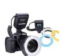 Gin - Spot Flash vidéo Illuminatore à LED à puissance variable pour photographie macro et reprises Nombre guide GN15 complet de filtres pour réglage température de couleur et anneaux adaptateurs pour objectifs avec diamètre de 49 mm, 52 mm, 55 mm, 58 mm, 67 mm, 72 mm et 77 mm pour Canon EOS 1d 1DC 1DX 1Ds Mark II III 2 3 4 iV 5d mark ii iii 2 3 6d 7d 10d 20d 30d 40d 50d 60d 70d 100d 300d 350d 400d 450d 500d 550d 600d 650d 700d 1000d 1100d C100 C300 C500 - Nikon D3 D3S D4 D40 D40 x D50 D60 D70 D70S D80 D90 D100 D200 D300 D300S D700 D800 D800E D600 D7000 D7100 D3000 D5000 D5100 D5200 D3200 - Olympus Pen E-PM1 E-PL2 E-PL3 E-PL1 PL1s E-P2 E-P3 - PANASONIC LUMIX DMC-GF3 DMC-GF2 DMC-GF1 DMC-G10 DMC-GH2/DMC-GH1/DMC-G3 DMC-G2 DMC-G6 DMC-GH3