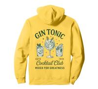 Gin Tonic pour Cocktails Gin Lovers Vintage Social Club Sweat à Capuche